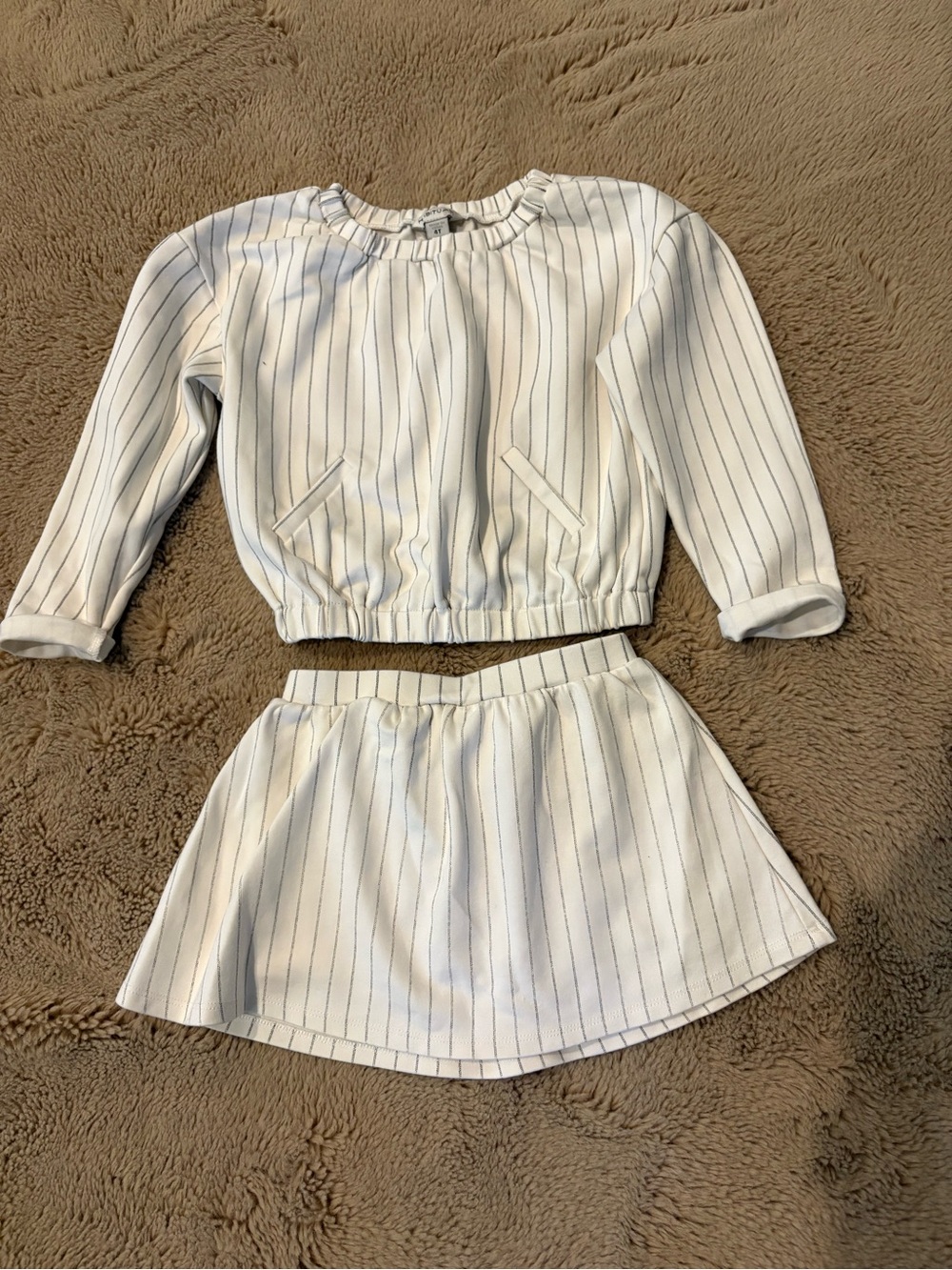 Habitual Girl two piece striped outfit, girls 4T
